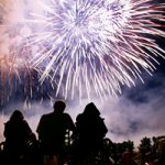 Fireworks over Laurel Park, Gainesville