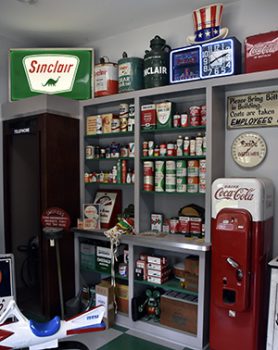 Gas Station filled with vintage items
