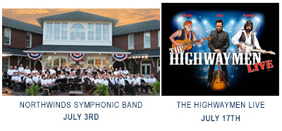 Arts Council Concert images for July, Northwinds Symphonic Band and The Highwaymen Live