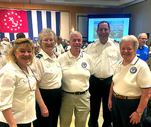 Group of the new 2022-23 national officers for America's Boating Club
