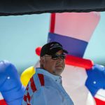 John Gunter, president of the Great American Boat Parade, enjoying the event. 