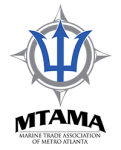 Marine Trade Association of Atlanta logo - blue, gray and black with 