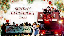 Christmas on Green St., Gainesville - banner with date Sunday Dec 4th