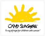 Camp Sunshine logo - a top half yellow sun with text below.