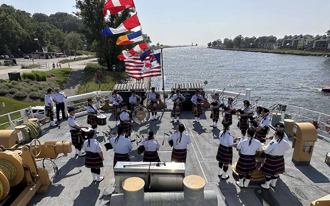 The US Coast Guard Pipe Band steeped in history